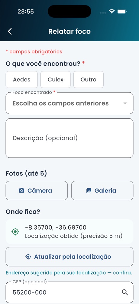 Relatar foco no iPhone
